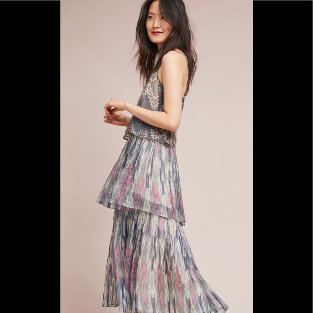 Josie Tiered Maxi Dress - Anthropologie 2018